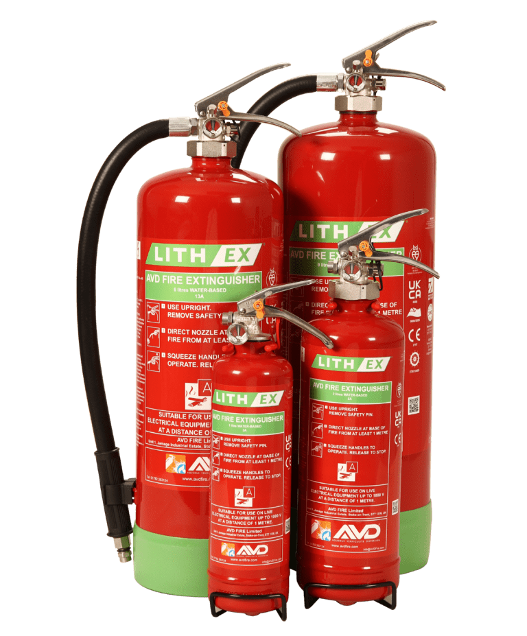 LithEx fire extinguisher range