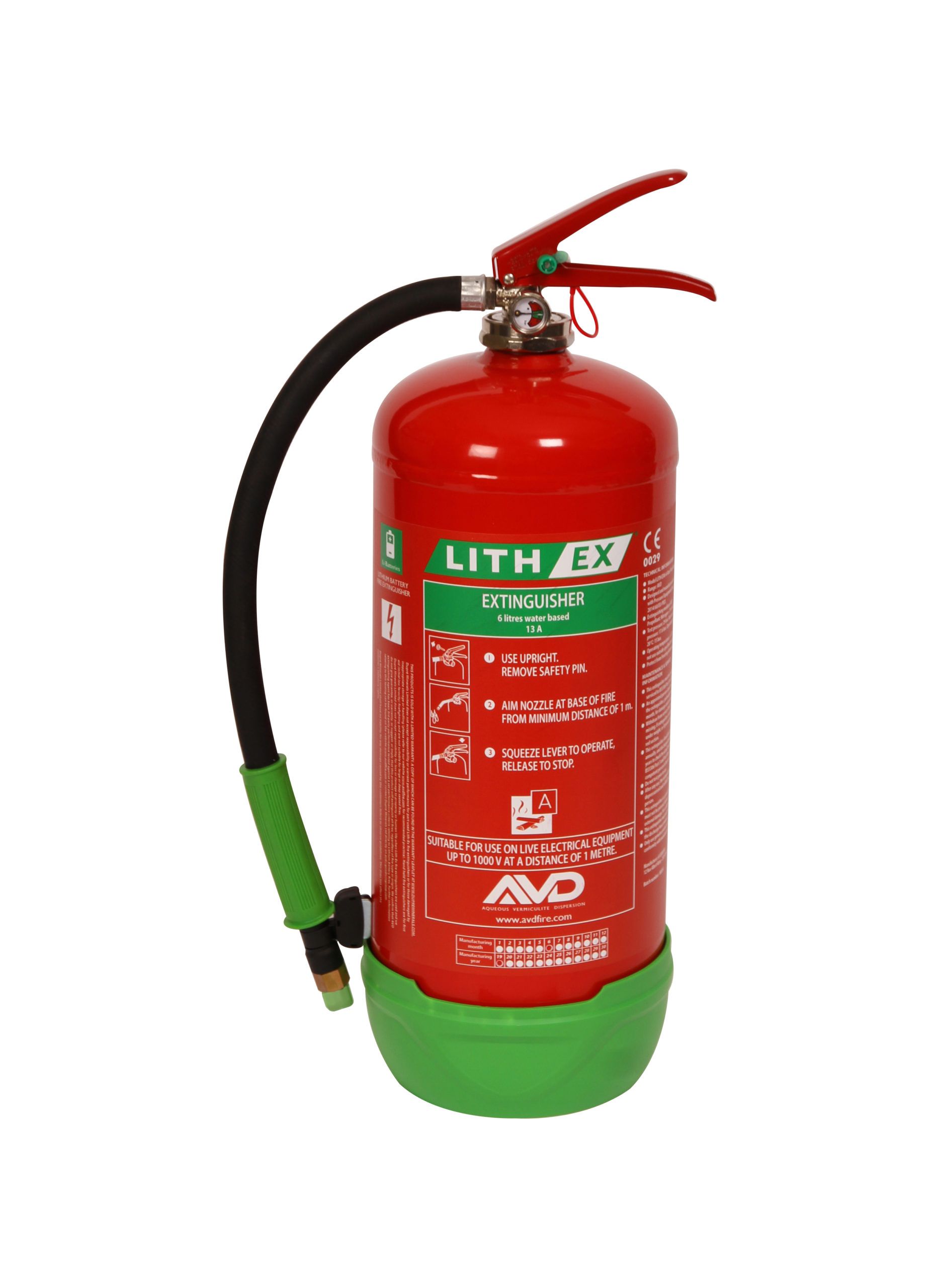 Lith-Ex 6 Litre Fire Extinguisher - AVD Fire