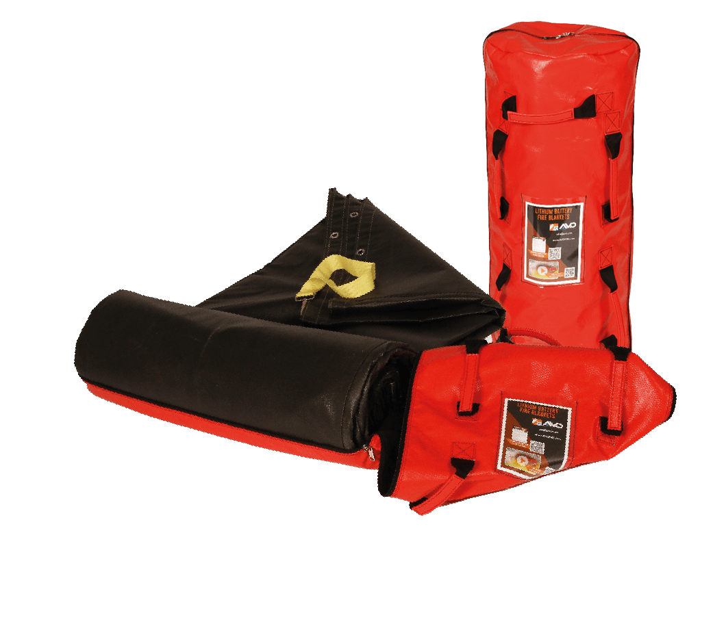 AVD Fire Blankets ready packed for storing on marine vessels