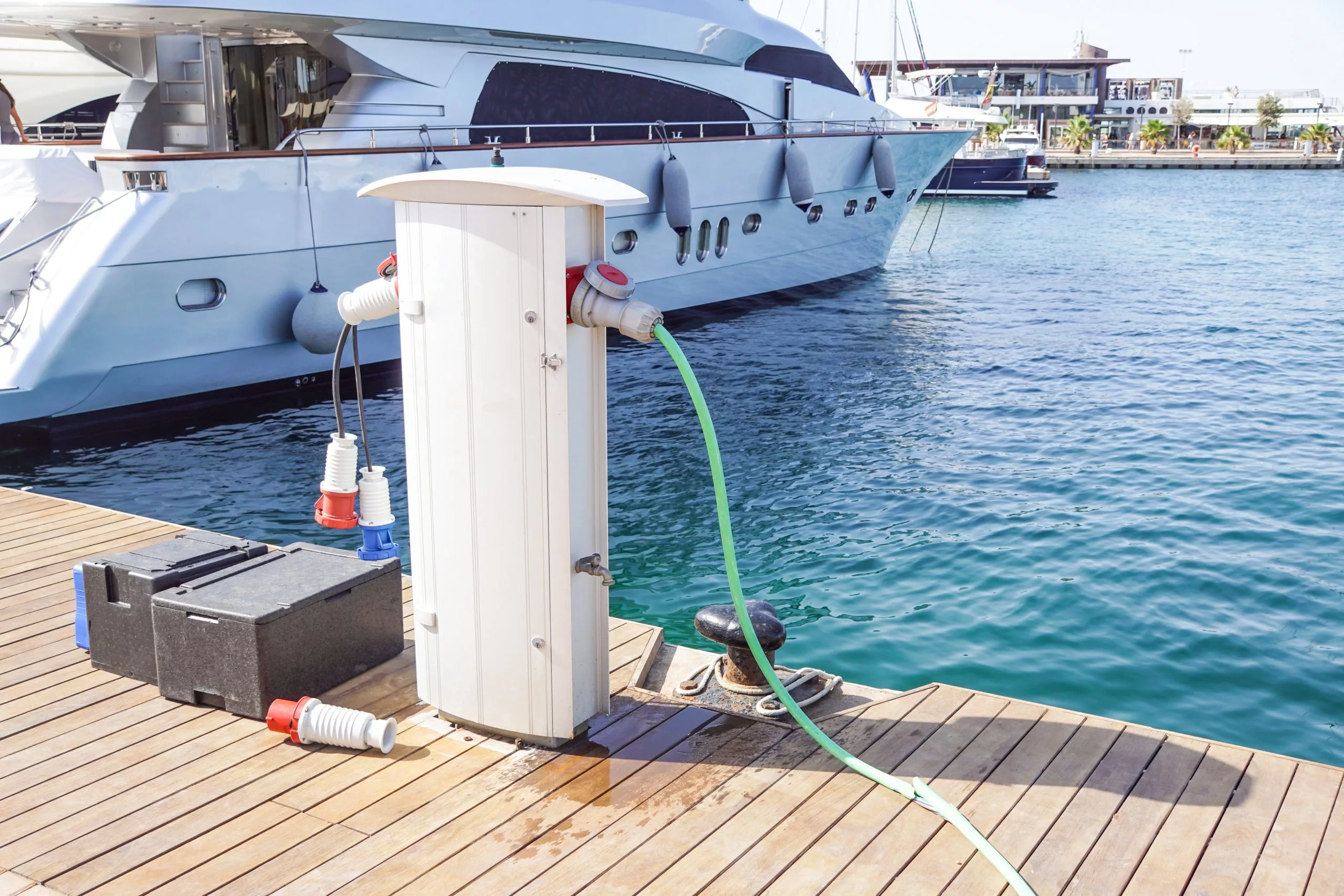 Charging point at marina